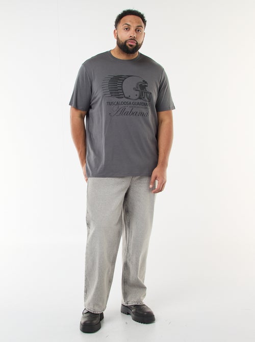 T-shirt met print en korte mouwen - Kiabi