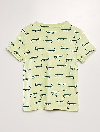 T-shirt met print en korte mouwen