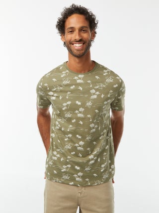T-shirt met print en korte mouwen