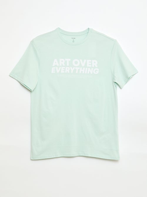 T-shirt met print en korte mouwen - Kiabi