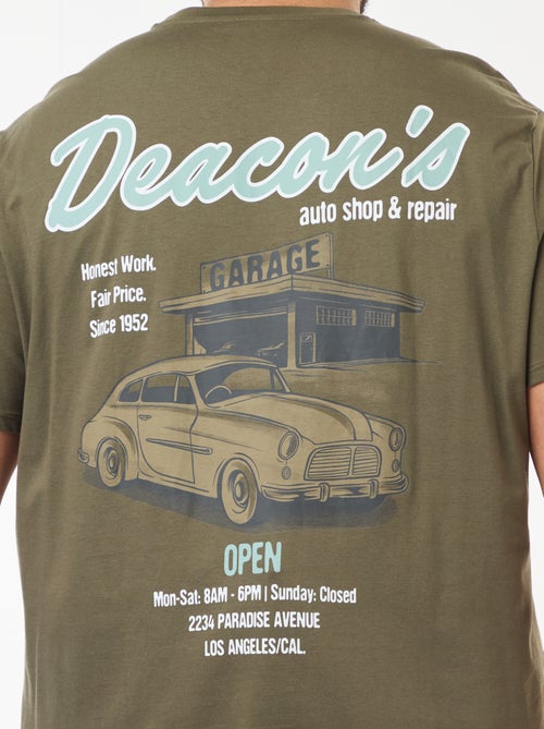 T-shirt met print en korte mouwen - Kiabi