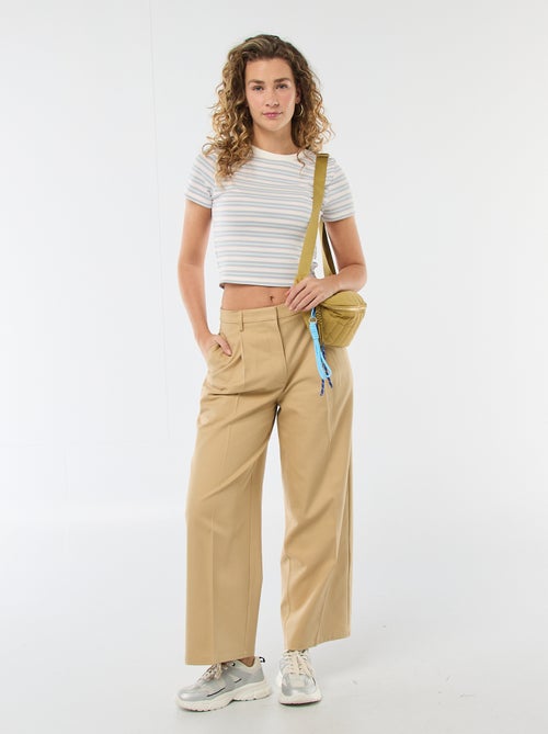 T-shirt met print en korte mouwen met motief - Kiabi