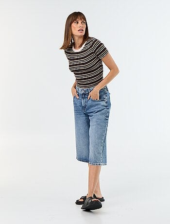 T-shirt met print en korte mouwen met motief