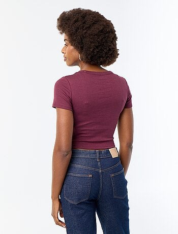 T-shirt met print en korte mouwen met motief
