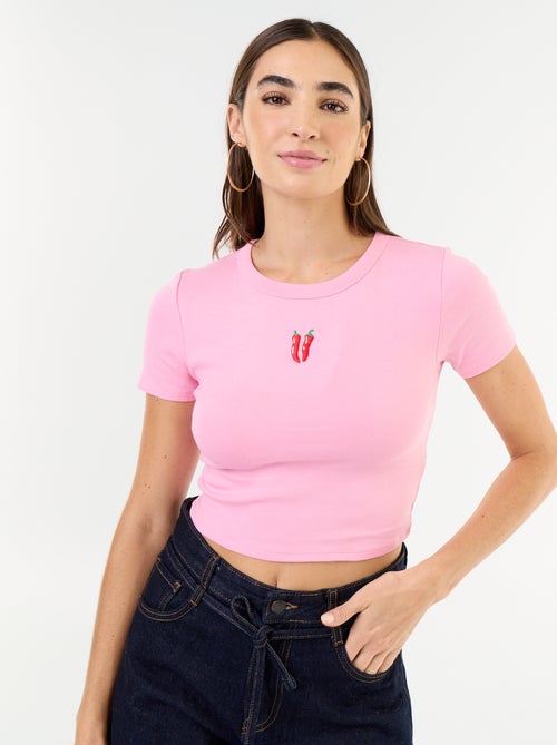 T-shirt met print en korte mouwen met motief - Kiabi T-shirt met print en korte mouwen met motief - Kiabi