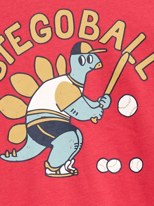 T-shirt met print en korte mouwen - Kiabi