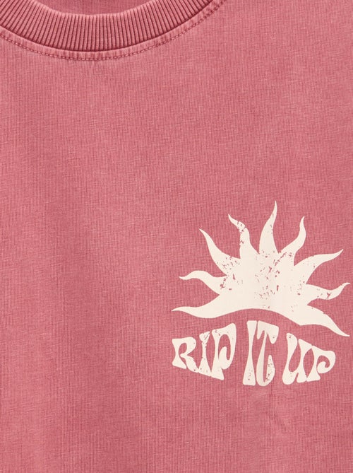 T-shirt met print en korte mouwen - Kiabi