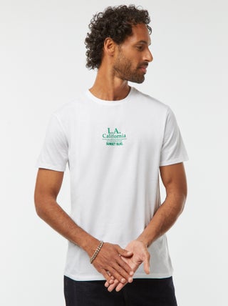T-shirt met print en korte mouwen