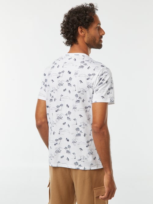 T-shirt met print en korte mouwen - Kiabi