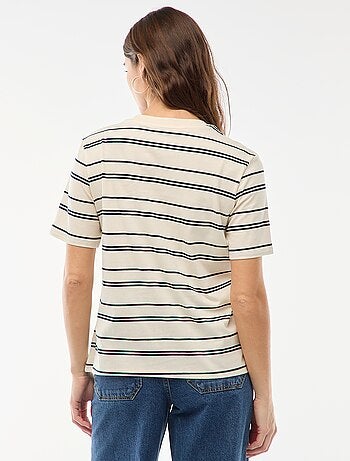 T-shirt met print en korte mouwen