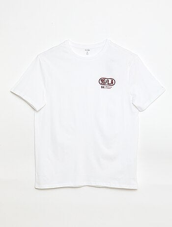 T-shirt met print en korte mouwen