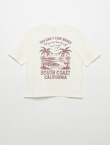 T-shirt met print en korte mouwen