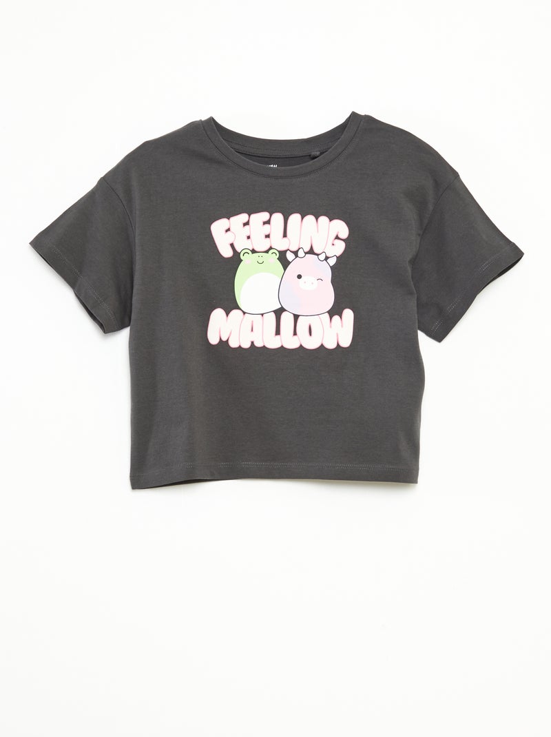 T-shirt met print en korte mouwen ZWART - Kiabi