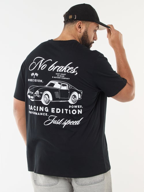 T-shirt met print en korte mouwen - Kiabi