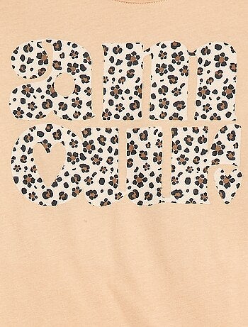 T-shirt met print en lange mouw