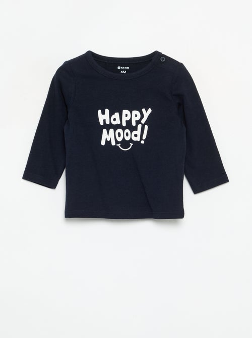 T-shirt met print en lange mouw - Kiabi T-shirt met print en lange mouw - Kiabi