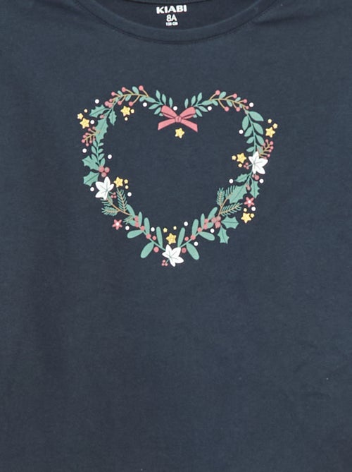 T-shirt met print en lange mouw - Kiabi