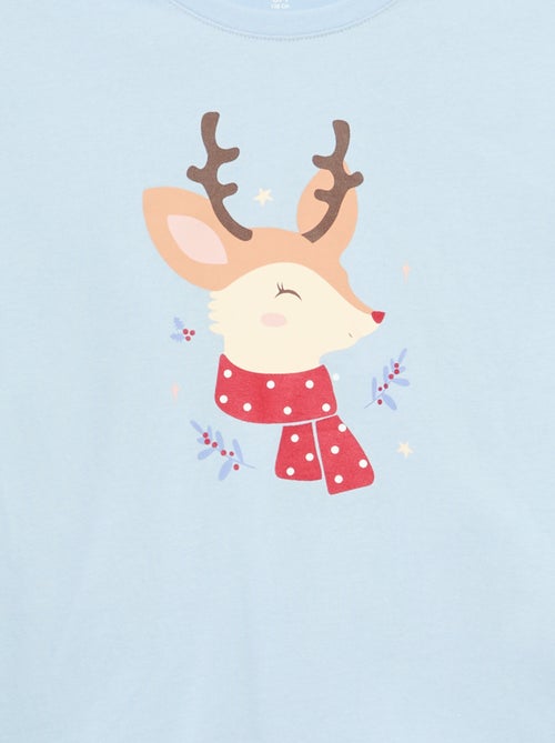 T-shirt met print en lange mouw - Kiabi