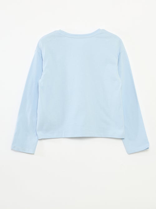 T-shirt met print en lange mouw - Kiabi