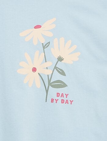 T-shirt met print en lange mouw