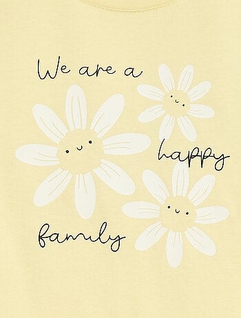 T-shirt met print en lange mouw