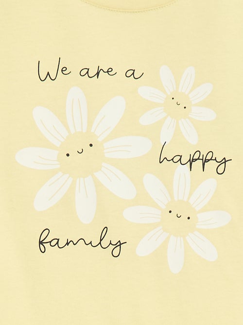 T-shirt met print en lange mouw - Kiabi