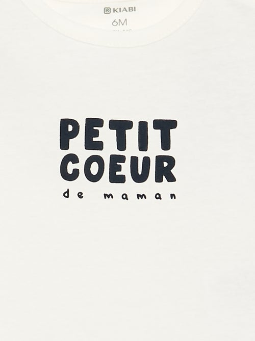 T-shirt met print en lange mouw - Kiabi