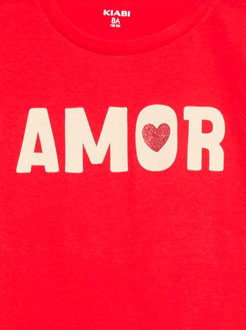 T-shirt met print en lange mouw - Kiabi