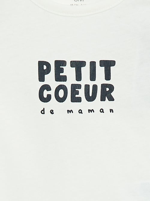 T-shirt met print en lange mouw - Kiabi