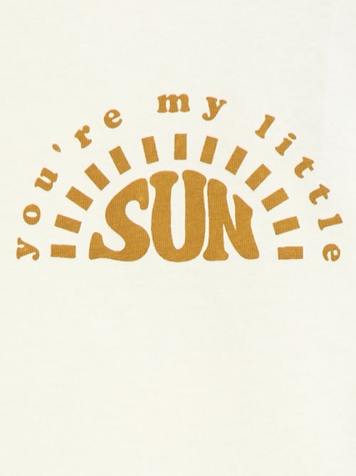 T-shirt met print en lange mouw - Kiabi