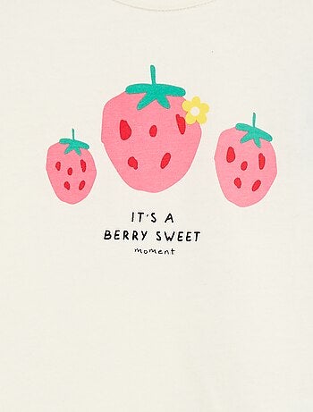 T-shirt met print en lange mouw