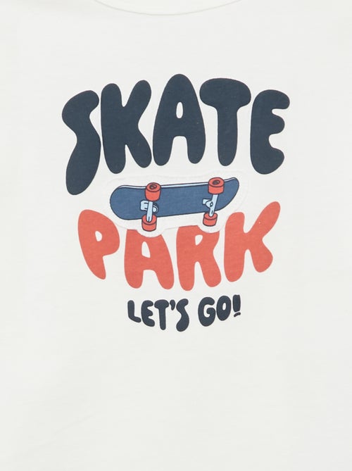 T-shirt met print en lange mouw - Kiabi