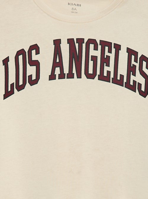 T-shirt met print en lange mouw - Kiabi