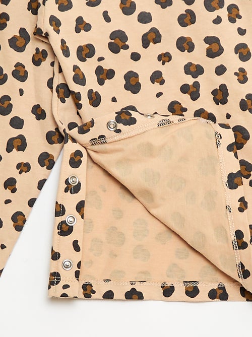 T-shirt met print en lange mouwen - So Easy - Kiabi