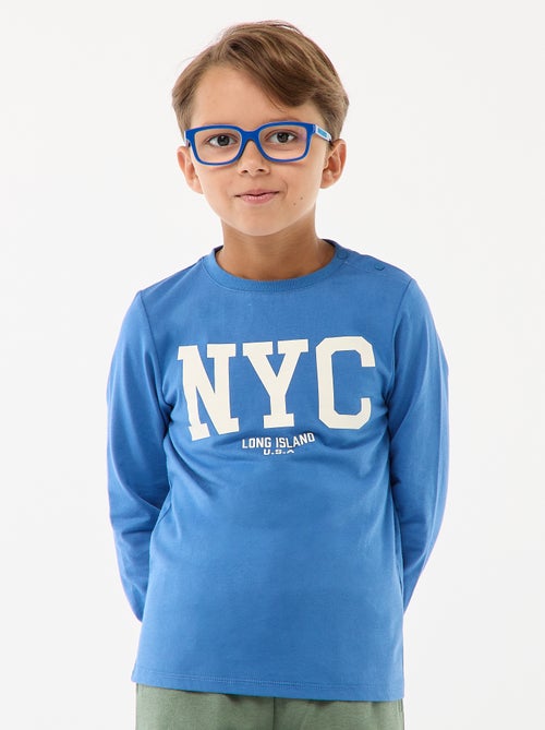 T-shirt met print en lange mouwen - So Easy - Kiabi T-shirt met print en lange mouwen - So Easy - Kiabi