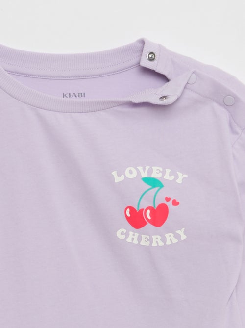 T-shirt met print en lange mouwen - So Easy - Kiabi