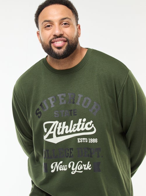 T-shirt met print en lange mouwen - Kiabi