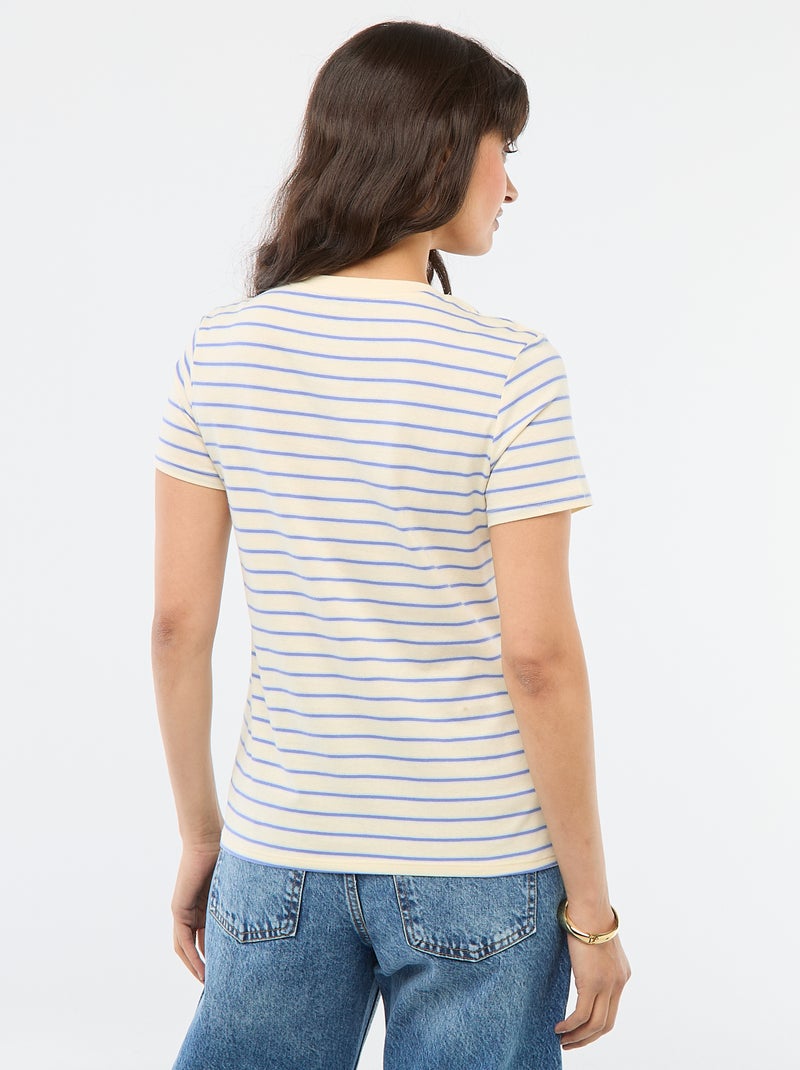 T-shirt met print Geel - Kiabi