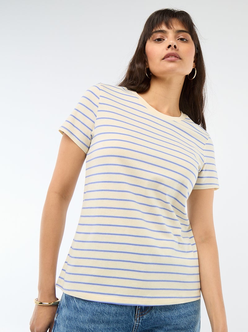 T-shirt met print Geel - Kiabi