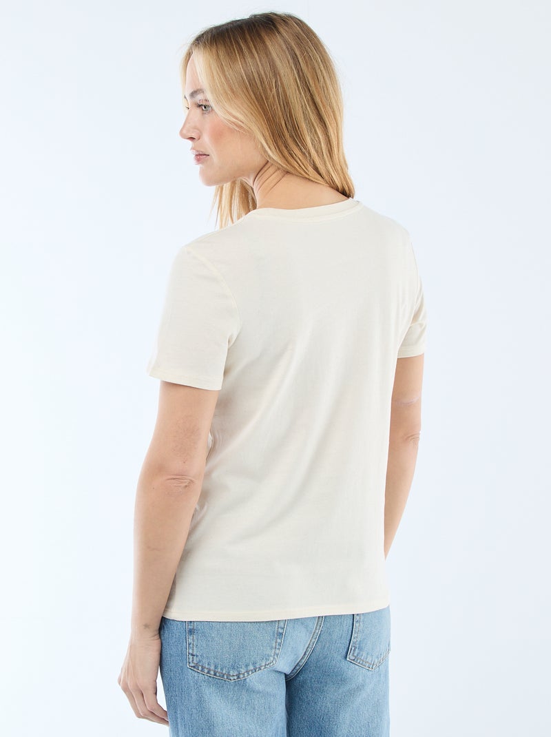 T-shirt met print Groen - Kiabi