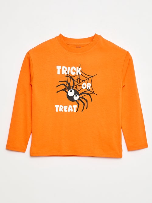 T-shirt met print 'Halloween' - Kiabi