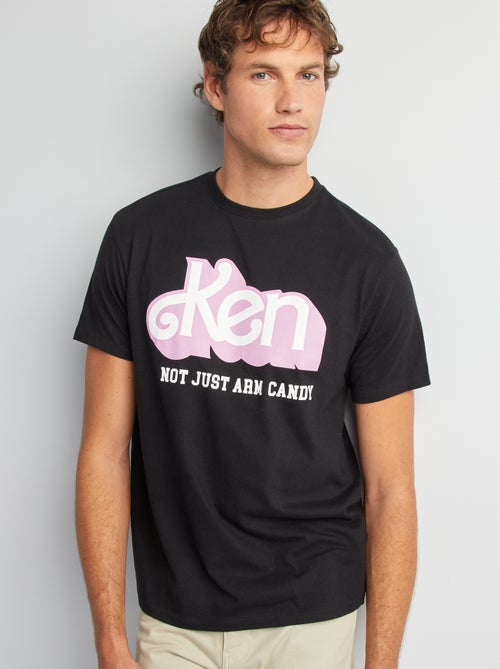 T-shirt met print 'Ken' 'Barbie' - Kiabi