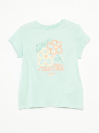T-shirt met print, korte mouw en ronde hals