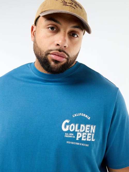 T-shirt met print, korte mouwen en ronde hals - Kiabi