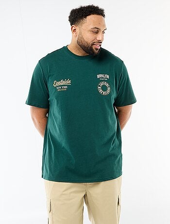 T-shirt met print, korte mouwen en ronde hals