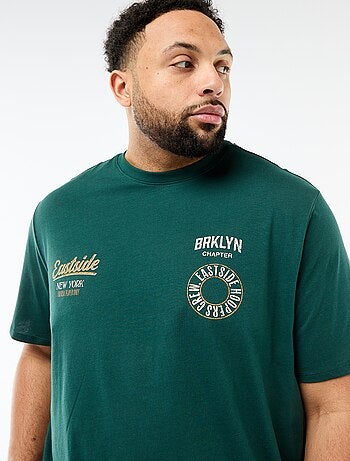 T-shirt met print, korte mouwen en ronde hals