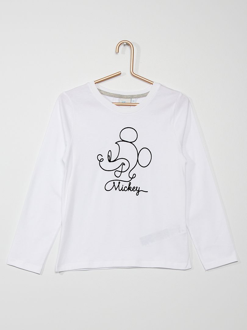 T-shirt met print 'Mickey & Friends' WIT - Kiabi