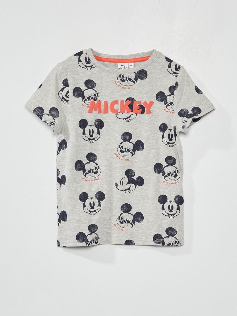 T-shirt met print 'Mickey' GRIJS - Kiabi