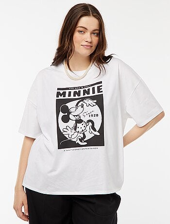 T-shirt met print 'Minnie'