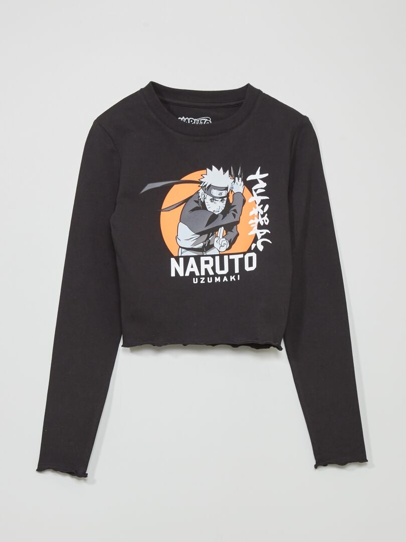 T-shirt met print 'Naruto' zwart - Kiabi